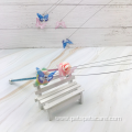 interactive plastic fairy steel ball feather cat teaser